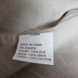 TOAST Women's Burgundy Silk Linen Waistcoat Size 16.