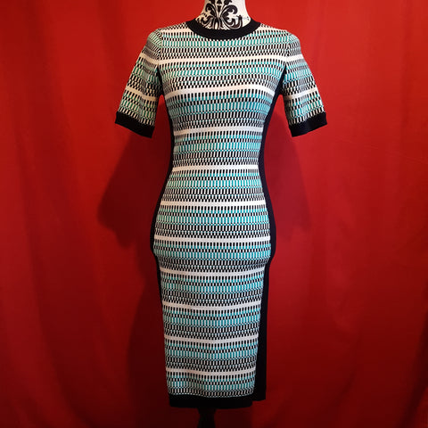 Karen Millen Stripe Knit Dress Size S.