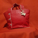 Radley Red Tote Leather Handbag.