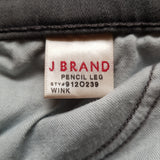 J BRAND Grey Pencil Leg Jeans Size 24