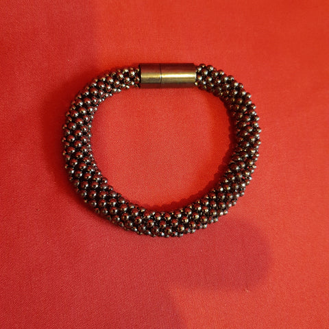Metal black bracelet