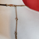 WHISTLES chain, ring, leather strap necklace