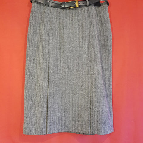 Lucia Women's Wool Grey Skirt Size EU 44 UK 16