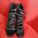 Rick Owens Women's Black Ankle Heels Sandals  Size 6/39.