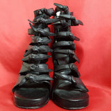 Rick Owens Women's Black Ankle Heels Sandals  Size 6/39.