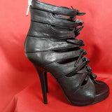 Rick Owens Women's Black Ankle Heels Sandals  Size 6/39.