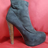 Brian Atwood Ankle Brown Suede Size EU 39.5 UK 6.5