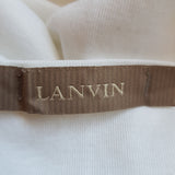 LANVIN Mens White T-Shirt Size S.