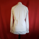 LANVIN Men's White Grandad Collar Shirt Size 37/14.5