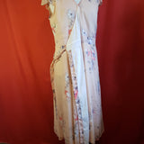 RJR. JOHN ROCHA Pink White Blue Wrap Dress Size 16