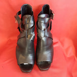 MICHAEL KORS Black Leather High Heels Sandals Size 6/39