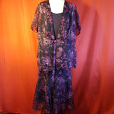 BMW Women's Purple Suit Skirt Size 22 Top+Blouse Size 20