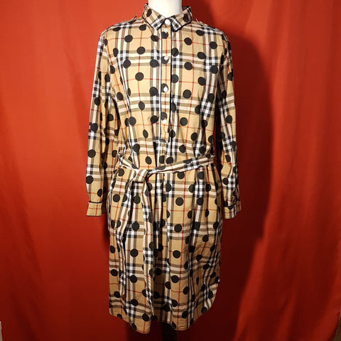 BURBERRY Women's Check Cotton Shirt Dress Size – Leukaemia