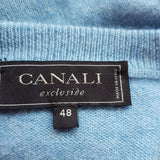 CANALI Men's Blue 100% Cashmere Jumper Size 48 IT / M