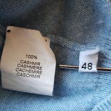 CANALI Men's Blue 100% Cashmere Jumper Size 48 IT / M