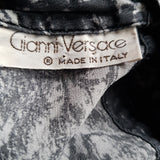 Gianni Versace Women's Black Grey Dress Size 38 IT / XS