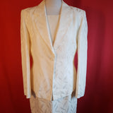 RICHARDS Women's White Skirt Suit Size 14