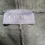 LANVIN Men's Black Jersey Gilet Size S