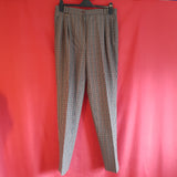 PRIMEUR Womens Blue/Brown/Green Check Trousers Size 18