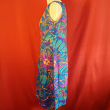 Peter Barron Floral Print Silk Dress Size 16.