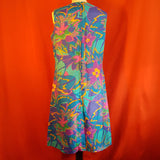 Peter Barron Floral Print Silk Dress Size 16.