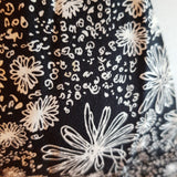 Love - Life Black White Floral Print Dress Size M