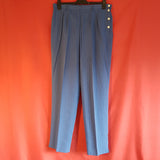 COUNTRY CASUALS Blue White Stripe Trousers Suit Size 18