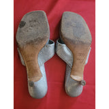 PRADA Pale Blue Heels Sandals Size UK5.5 EU38.5.