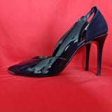 Ted Baker Blue Patent Leather Pointed Toe Heels Shoes Size UK7 EU40