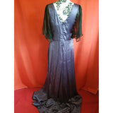 BIBA Purple Silk Maxi Ocassion Dress Size 12.