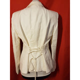 ARMANI COLLEZIONI Women's White Linen/Cotton Jacket 48 IT 16 UK