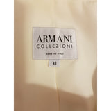 ARMANI COLLEZIONI Women's White Linen/Cotton Jacket 48 IT 16 UK