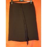 GIORGIO ARMANI Black 100% Silk Skirt Size 44 IT 12 UK