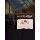 GIORGIO ARMANI Women's Green/Black Trousers Size 46 IT 14 UK