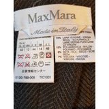 Max Mara Women's Wool Blend Brown Trousers Size 46 IT 14 UK.