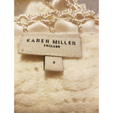 KAREN MILLEN Women's Knit White Bolero Size 2 / 8 UK