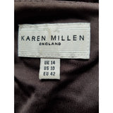 КАREN MILLEN Women's Brown Long Dress Size 14