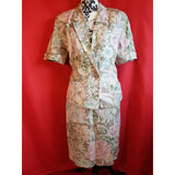 Max Mara Women's Floral Print Skirt Suit Size 14