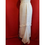 ANA SOUSA Women's White Cotton Summer Top/Skirt Suit Size 12