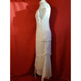 ANA SOUSA Women's White Cotton Summer Top/Skirt Suit Size 12