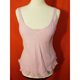 ARMANI Collezioni Lilac 100% Silk Top Size 44 IT 12 UK.