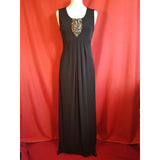 WALLIS Petite Black Long Dress Size 10.