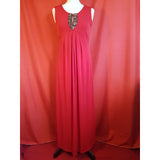 WALLIS Petite Red Long Ocassion Dress Size 10.