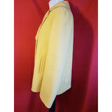 WEEKEND Max Mara Yellow Wool Short Coat Size 10