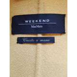 WEEKEND Max Mara Yellow Wool Short Coat Size 10