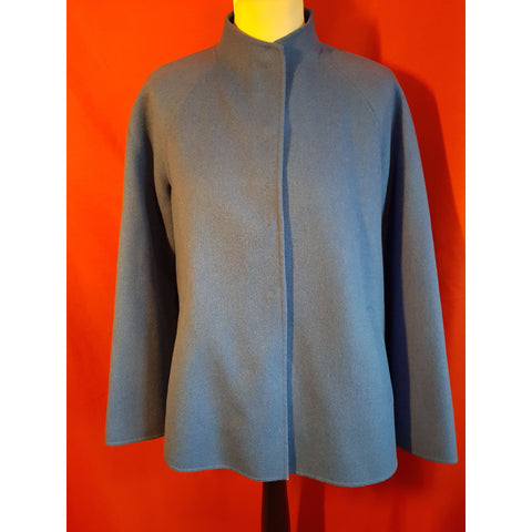 WEEKEND Max Mara Blue Wool Short Coat Size 8