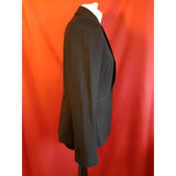 LAURA ASHLEY Women's Black Wool Blend Skirt Suit Size 12