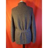 Boden Women's Wool Blend Knit Dark Grey Cardigan Size 12