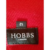 HOBBS Burgundy Wool Skirt Size 12