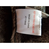 Elegance Limited Edition  Women's Brown Faux Fur Coat Size 20